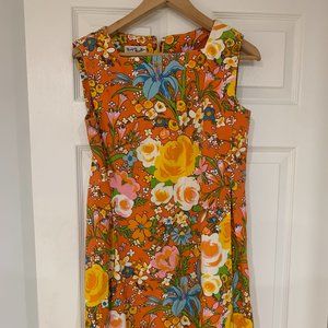Vintage floral tropical dress
